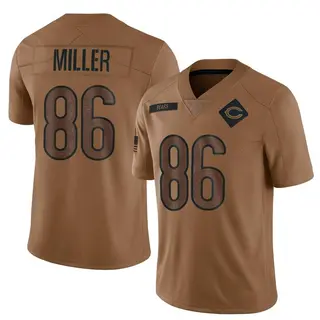 Chicago Bears Youth Zach Miller Limited 2023 Salute To Service Jersey - Brown