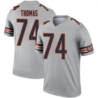 Chicago Bears Youth Zachary Thomas Legend Inverted Silver Jersey